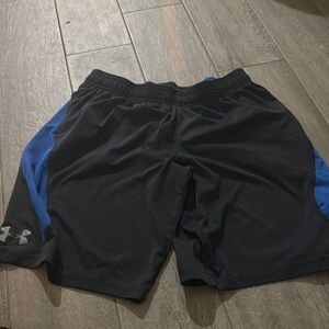 Under Armour Kids Black and Blue Shorts